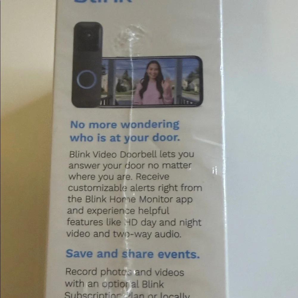 Blink Video Doorbell - Black